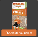 Palette de 65 sacs de pellets LIVR - BRULE AND CO 15 kg 100 % résineux 