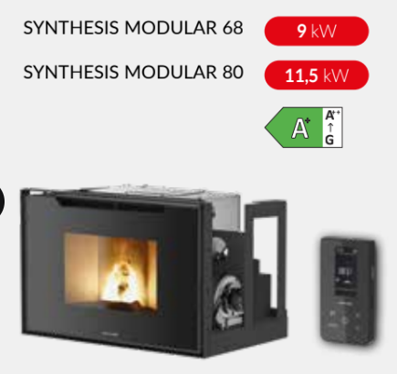 INSERT A PELLETS JOLLY MEC  SYNTHESIS MODULAR 68 NOIR