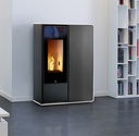 Jolly Mec - IDEA 2 Frontale - Profil blanc crème - Panneau frontal Grès rouille- 9 kw 