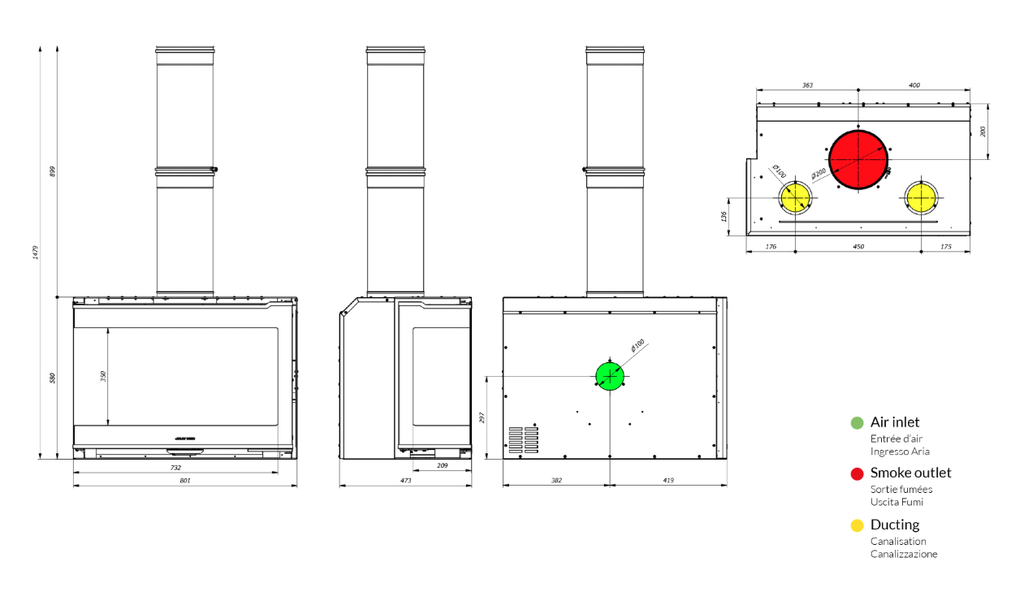 JOLLY MEC -  QUICK CORNER GAUCHE 80 5S - 11,0 kW
