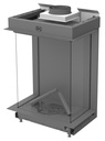 DRU - Maestro  60/3 Tall RCH, lisse-noir, LED, gaz naturel G20