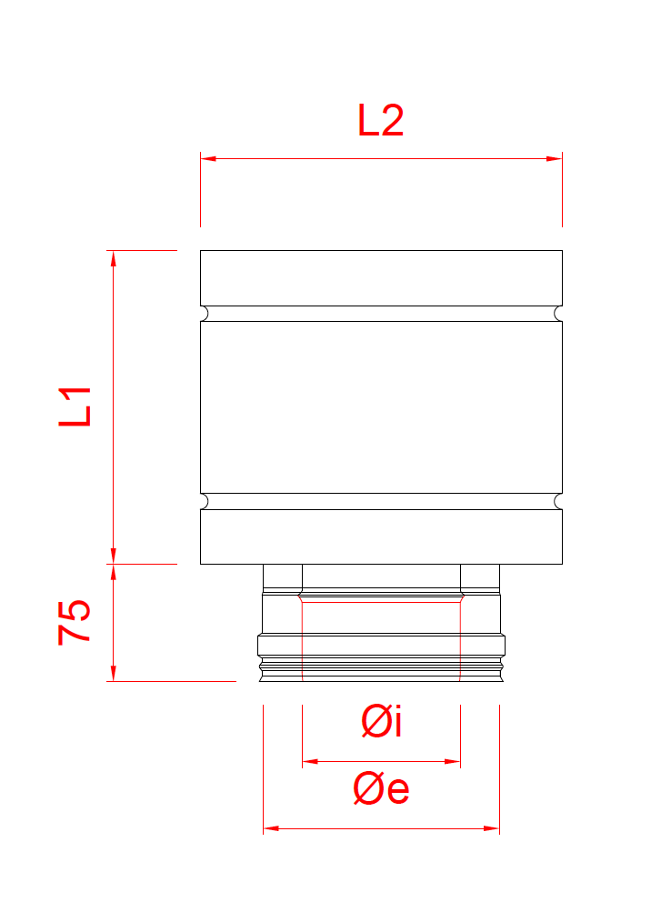 Chapeau anti-vent 100dw inox