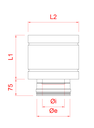 Chapeau anti-vent 100dw inox