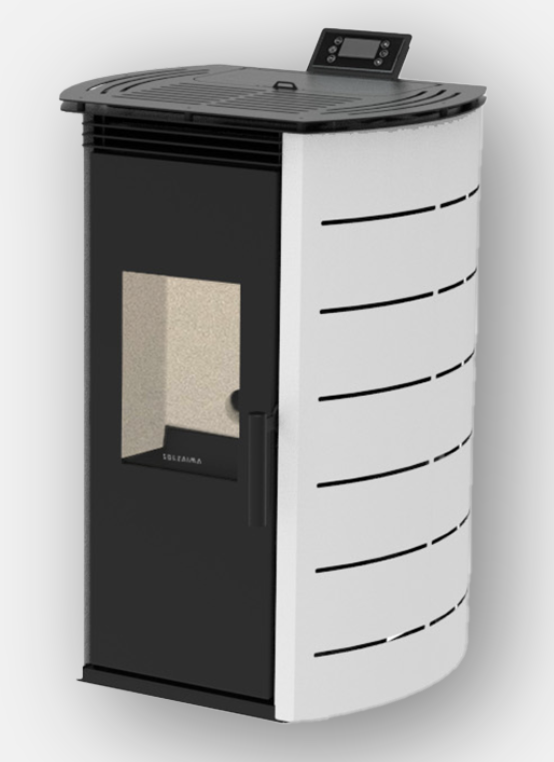 Poêle à pellets Sabine blanc 8kw - Basic Line 