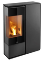 Jolly Mec Idea Angolo 9kw profil noir facade verre noir strié   