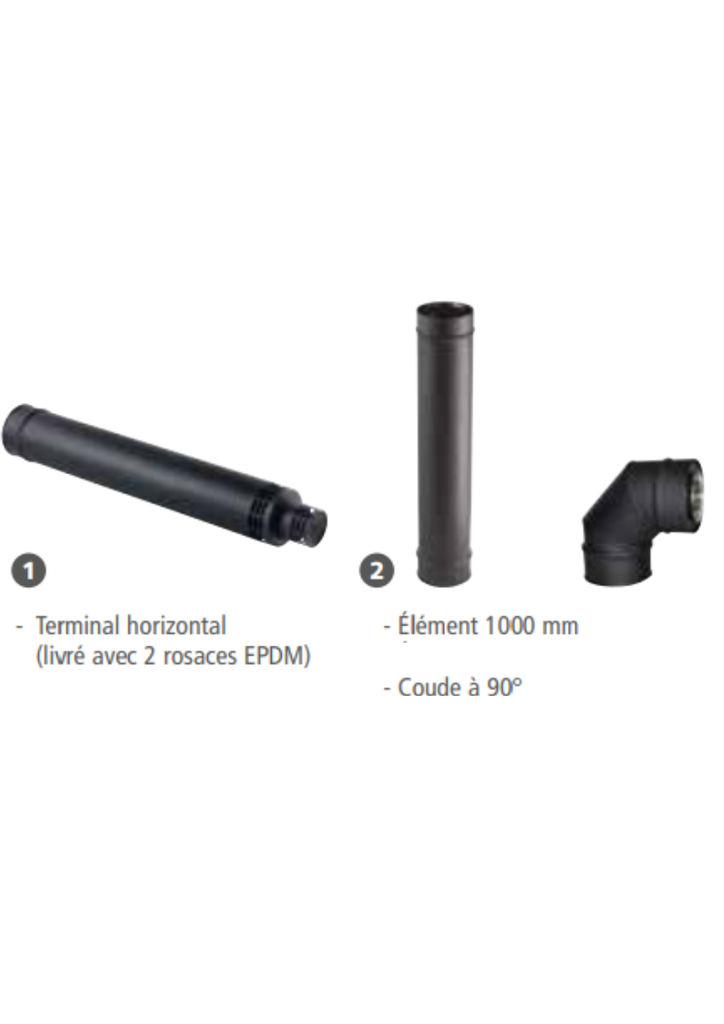 Kit concentrique pellets dessus poêle - exclusivité web