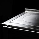 Rizzoli Cuisinière à bois avec four Serie S 90 noire