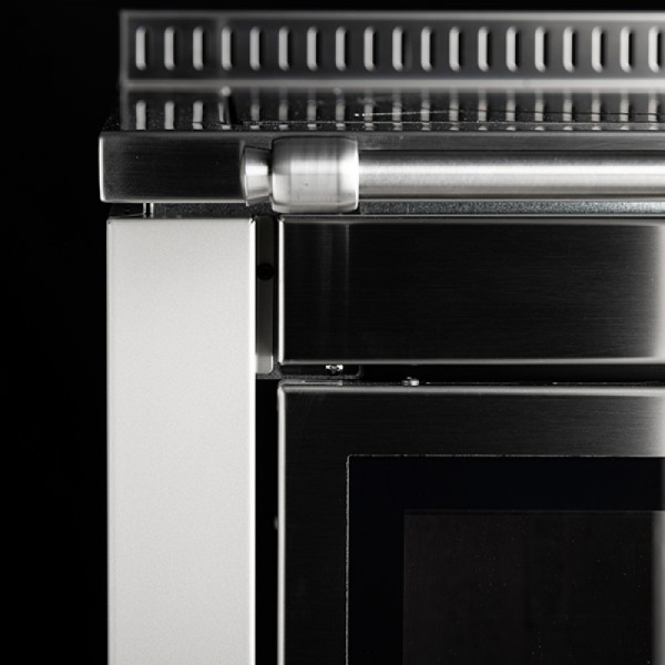 Rizzoli Cuisinière à bois avec four Serie S 90 noire