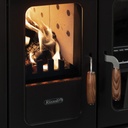 Rizzoli Cuisinière à bois avec four Serie N 94 country faïence bordeaux