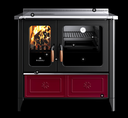 Rizzoli Cuisinière à bois avec four Serie N 94 country faïence bordeaux
