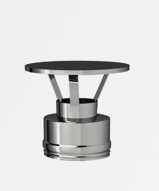 Chapeau anti-pluie DW 80 - 130mm inox