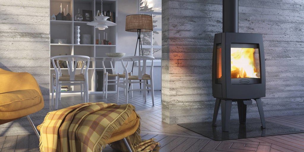 DOVRE HOUTKACHEL SENSE 103 ZWART