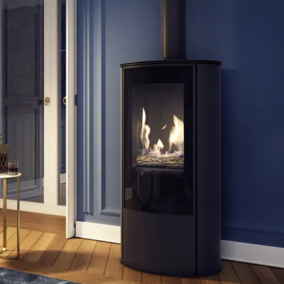[KOZA/AB/S/G/LPG/G30] JDT Fire Tube glass LPG G30 gaz steel black - outlet Thimister 