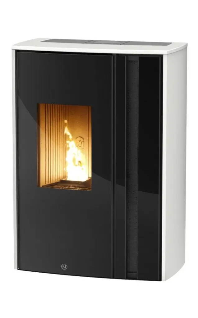 JM MELTEMI UP12KW Blanc - sortie fumées supérieure simple paroi