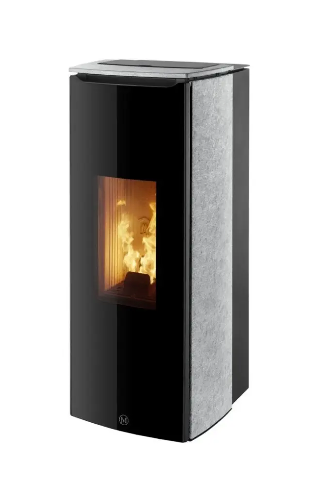 JOLLY MEC -  ODETTE Sortie fumées sup simple paroi - pierre ollaire - 8 kW