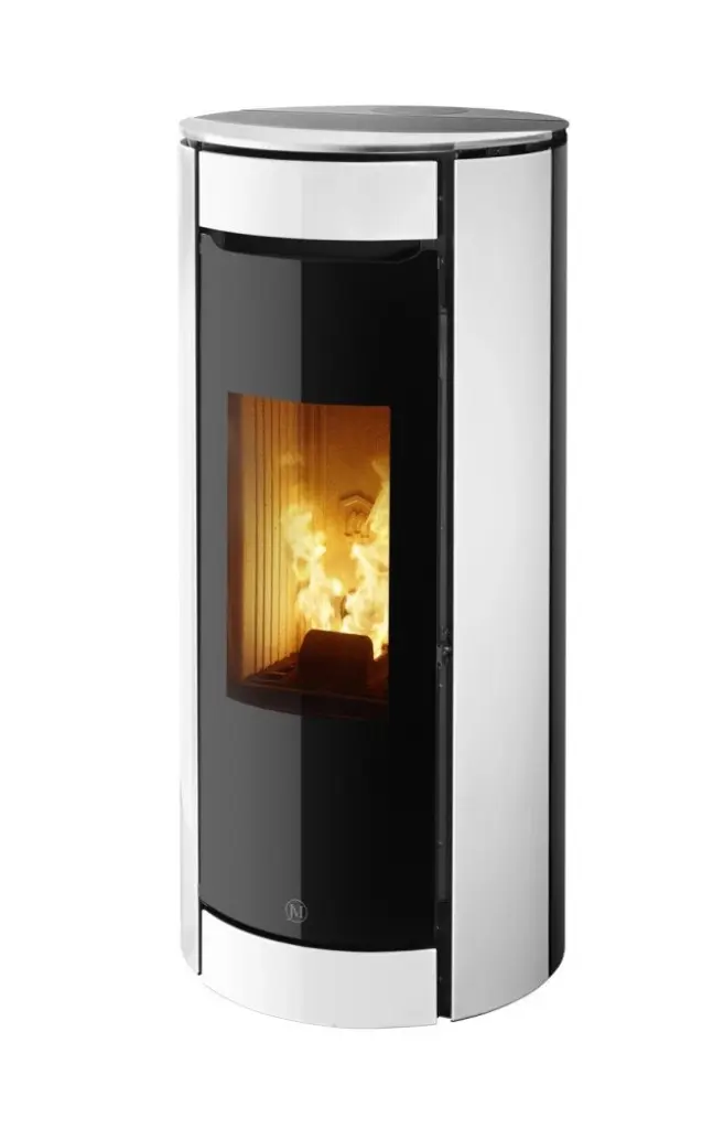 JOLLY MEC - BOTERO 2 10KW Blanc - sortie fumées postérieure 