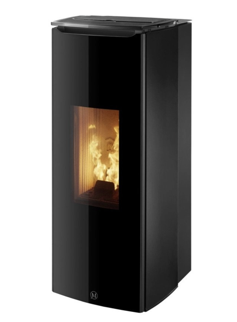Jolly Mec - Odette 8 kw noir - sortie fumées postérieure