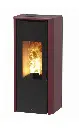 Jolly Mec - PADDY Habillage acier et céramique bordeaux - 10 kw