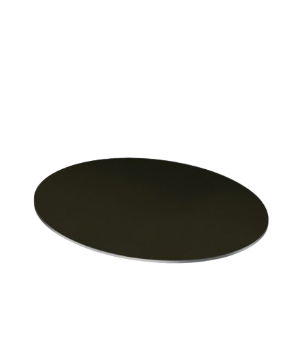 Jolly Mec - Plaque de sol en métal peint couleur noire 750 mm