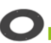 ROSACE ELLIPTIQUE NOIR 2 MM Ø150