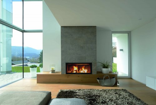 Spartherm - Varia B-120h-4S, D=250, chamotte noir, cadre massif à 4 côtés