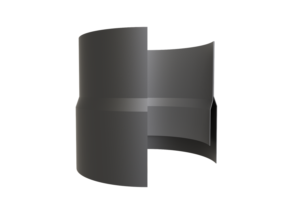 DIK GEURTS - Buse de raccordement ø125-130 120mm, drainant, anthracite foncé