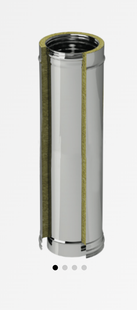 Elément droit 245mm diam 180 DW noir