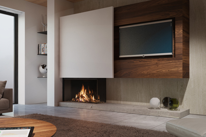 DRU - Maestro 105/2-01 RCH droite, lisse-noir, gaz naturel G20