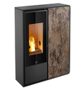  Jolly Mec - Idea2 Frontale 9kW - Profil noir - Panneau frontal Grès rouille
