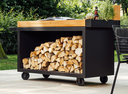OFYR - Mise en Place Table Black 135 PRO Bois de teck