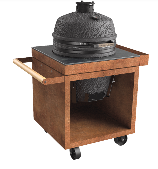 OFYR -Kamado Table Corten 75 PRO+ Céramique Gris Anthracite