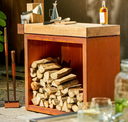 OFYR Butcher Block Storage 90 Corten Bois de teck