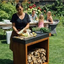 OFYR Butcher Block Storage 90 Corten Céramique Gris Anthracite