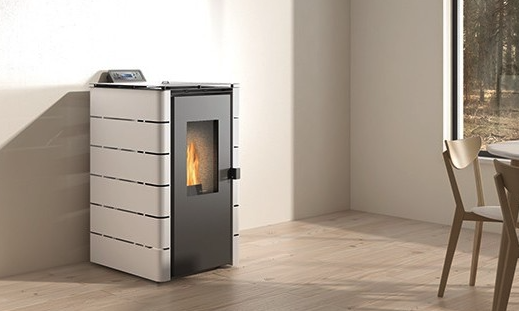Poêle à pellets Europa blanc 12 kw - Basic Line  