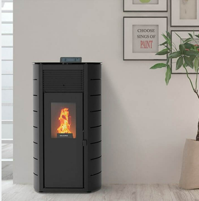 Poêle à pellets Sabine Noir (k2) 10 kw - Basic Line     