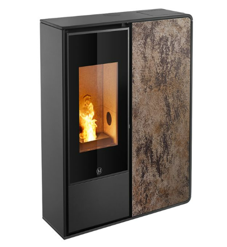  Jolly Mec - Idea2 Frontale 9kW - Profil noir - Panneau frontal Grès rouille  (copie)