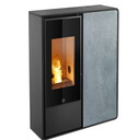 JOLLY MEC - IDEA2 FRONTALE - Profil noir - panneau frontal pierre ollaire 9 kw 