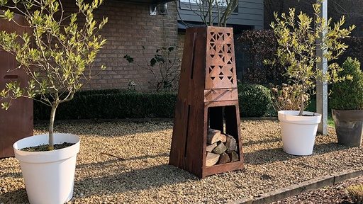 [BO-6] BRUT - Tuinhaard B02 in Cortenstaal