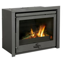 [01.93882.021] DOVRE Insert 2520S/B Insert ventilé multicombustible avec porte vitrée.