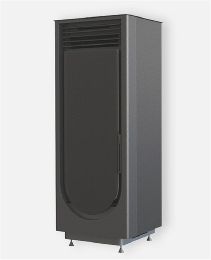 [DC77G02-06-DA] Deville - Poêle BREVA Acier noir - destock