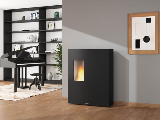 [001285002] EXTRAFLAME SHARON PLUS STEEL ZWART