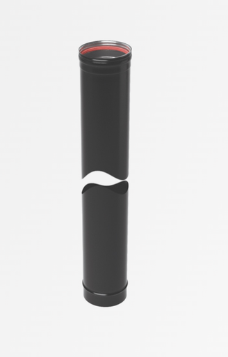 [3040210] Elément droit 500 mm diam 100 SW noir