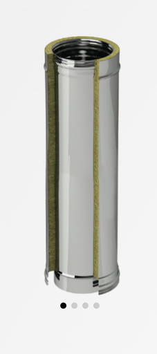 [3060008] Elément droit 995 mm diam 80 DW inox