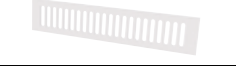 [GRI/CAPPA/3] Grille d'évacuation hotte en aluminium couleur blanc (RAL 9010) 40x8cm
