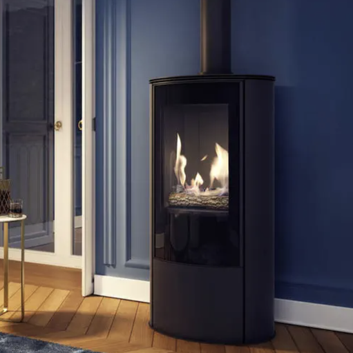 [KOZA/AB/S/G/LPG/G30] JDT Fire Tube glass LPG G30 gaz steel black - outlet Thimister 