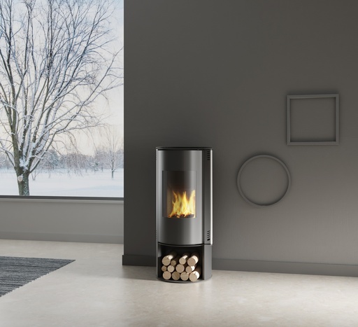 [PA1054G027-outlet] Houtkachel Amber 8kw Glazen deur