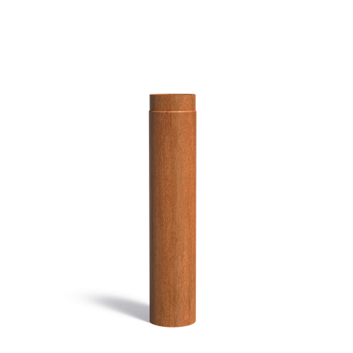 [BAC5.150] Buse en acier corten de 2mm de 1M en 150mm