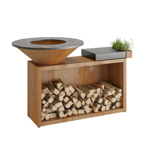 [OI-100-CD] OFYR - Plancha Island Corten 100 Céramique Gris Anthracite    