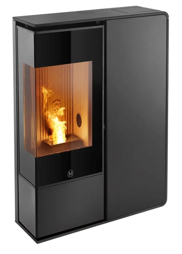 [IDEA2AS/9KW/N3] Jolly Mec Idea Angolo 9kw profil noir facade verre noir strié   
