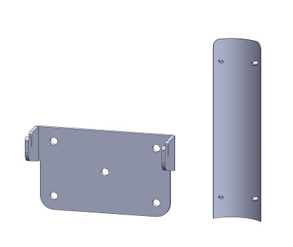 [86016] Set de fixation Odin Wall, Oval Wall, plaque de protection buse inclus